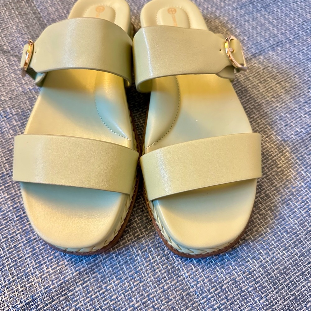 Mint Green Women's Sandals - Picture 4 of 8